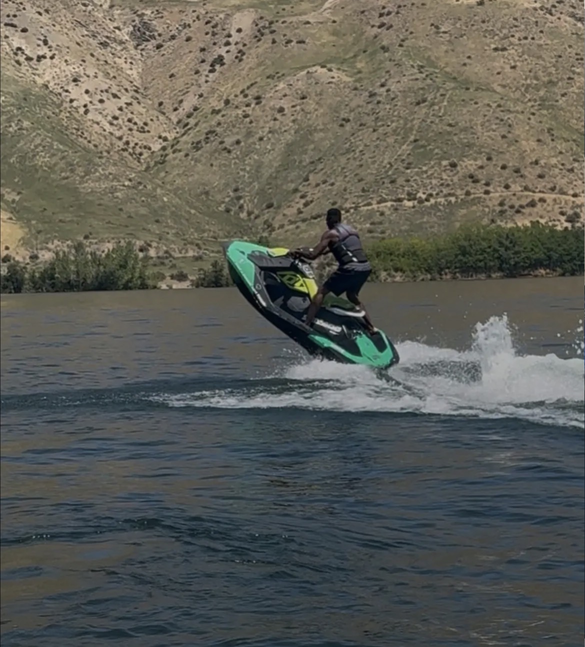 Sea-Doo Spark jumping waves in Boise